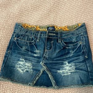 Denim Mini Skirt